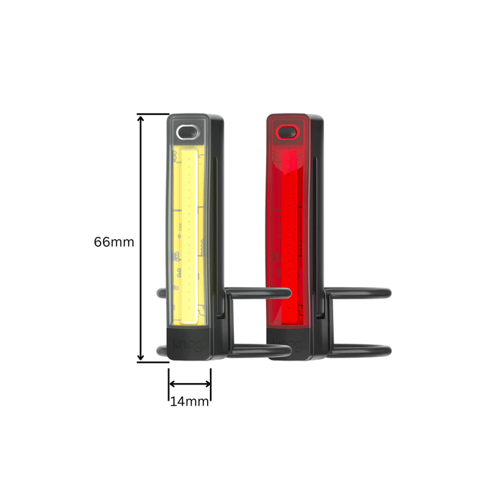 Knog Plus Front / Rear Bike Light 40 / 20 Lumens