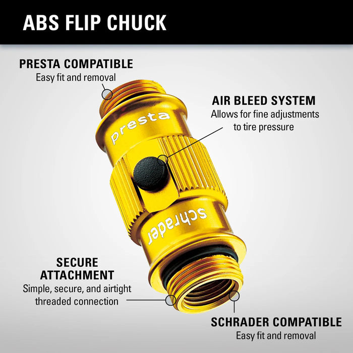Lezyne ABS Flip Chuck STD (Gold)