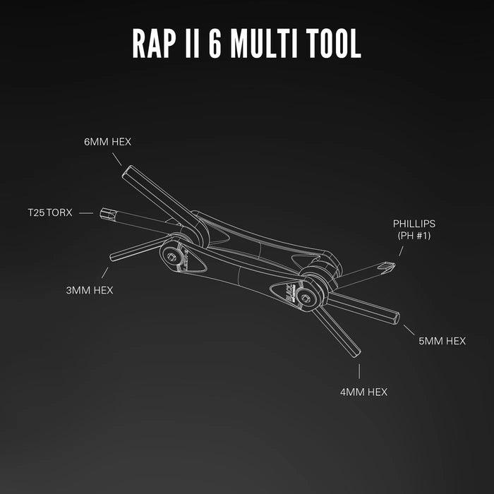 Lezyne Rap II Compact Multi Tool for Bicycles