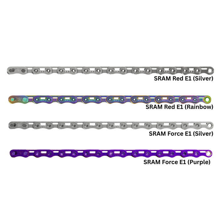 SRAM Red Force Rival AXS 12 / 13 Speed chain with Flat Top Powerlock Link