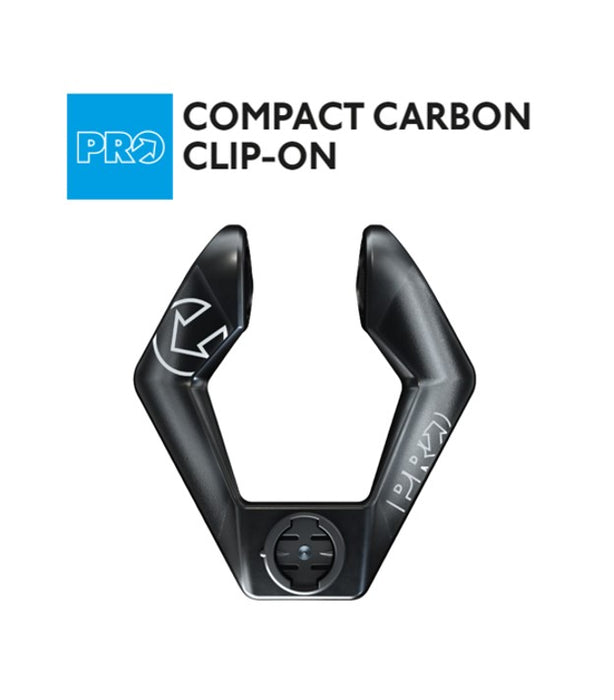 Pro Compact Carbon Clip-On Bar with Computer Mount